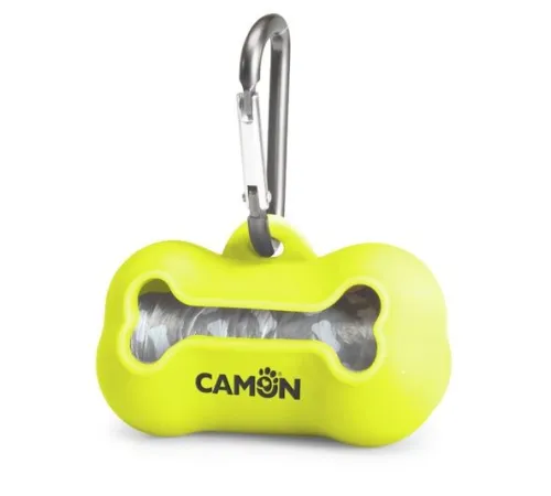 CAMON Контейнер косточка силиконовый, желтый