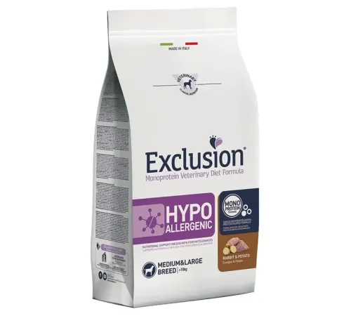 Exclusion Monoprotein VET Diet Hypoallergenic Medium & Large Breed (Кролик и картофель), 2 кг