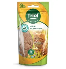 Triol Мини-медальоны из кролика с треской для кошек, 40 г