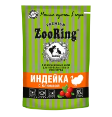 ZooRing Кусочки в соусе Индейка с клюквой, 85 г х 26 шт