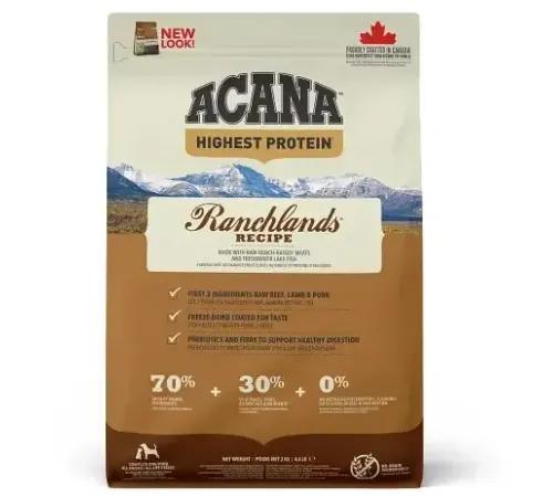 ACANA Highest Protein Ranchlands, 2 кг