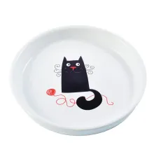 Mr.Kranch Миска белая с кошкой, 210 мл