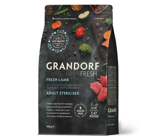 Grandorf Fresh Adult Sterilised (Ягненок и батат), 400 г