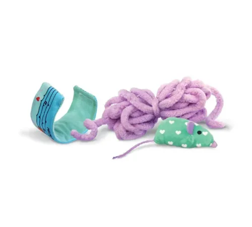 KONG Набор игрушек Pull-A-Partz Yarnz Assor, 12 см