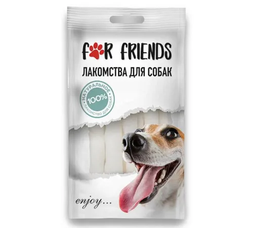For Friends Палочки крученые с кальцием (белые), 5
