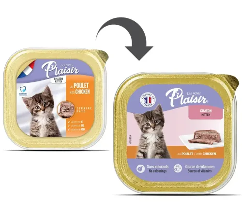 Plaisir Паштет для котят (Курица), 100 г