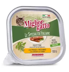 Miglior gatto Le Specialità Italiane Паштет с курицей и индейкой, 100 г