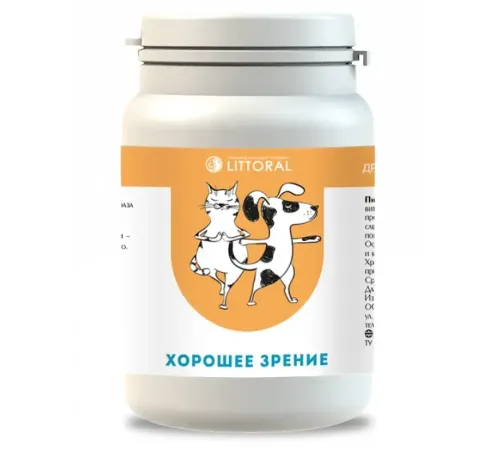Littoral Пивные дрожжи Хорошее зрение, 80 таб