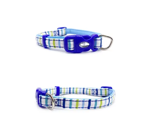 Ошейник в стиле Райе для собак, голубой, SS