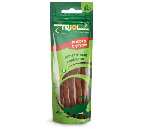Triol PT29 Колбаски из утки с лососем, 40 г