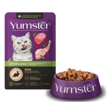 Yumster Sterilized Cat (Кролик с клюквой в соусе), 85 г
