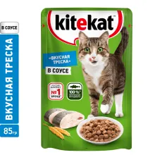 Kitekat с рыбой (кусочки в соусе), 85 г х 28 шт (уп)