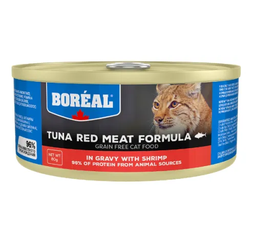 Boreal Cat Красное мясо тунца в соусе с креветками 80 г