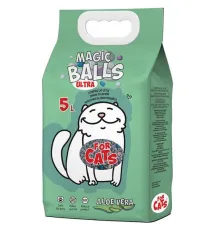 FOR CATS Наполнитель Magic Balls Ultra (алоэ вера), 5 л