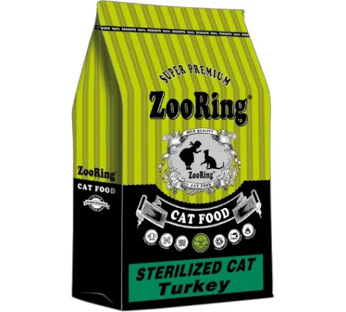 ZooRing Sterilized Adult Cat (Индейка), 10 кг
