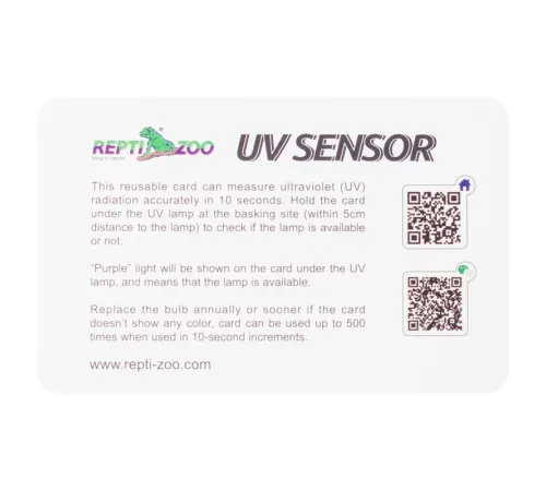 Repti-Zoo Карточки-тестеры UVB01 для проверки наличия ультрафиолета набор 2шт