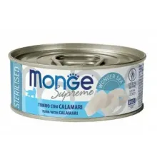 Monge Supreme Sterilised Консервы из тунца с кальмаром, 80 г