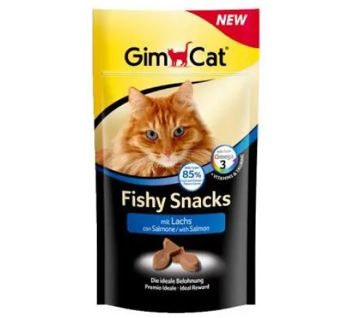 GimCat Fishy Snacks с лососем 35 г