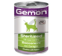 Gemon Консервы Cat Sterilized Rabbit, 415 г