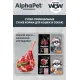 AlphaPet WOW Superpremium Цыпленок сочные кусочки в соусе для взрослых кошек, 80 г х 15 шт