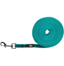 Trixie Поводок тросовый Tracking Leash, бирюзовый, S-M: 5 м/15 мм