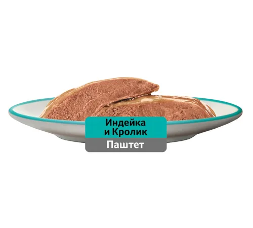 Whiskas паштет с индейкой и кроликом, 75 г х 28 шт (уп)
