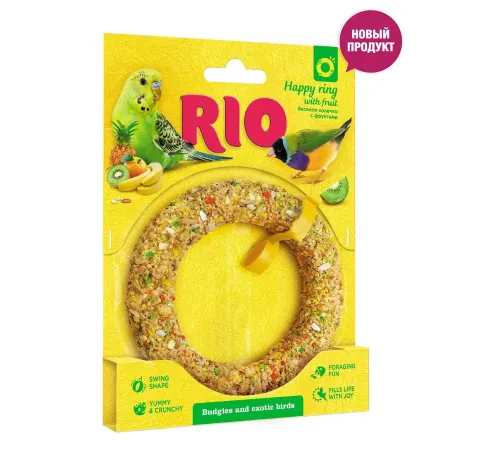 RIO Веселое колечко для волнистых попугайчиков и экзотов, 80 г