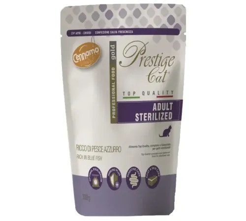 Cennamo Prestige Gold Sterilized Cat (Голубая рыба), 300 г
