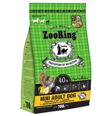 ZooRing Mini Adult Dog (Индейка и рис с грушей), 700 г