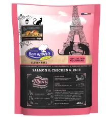 Bon Appetit Gourmand Adult Cat (Курица, лосось, рис), 400 г