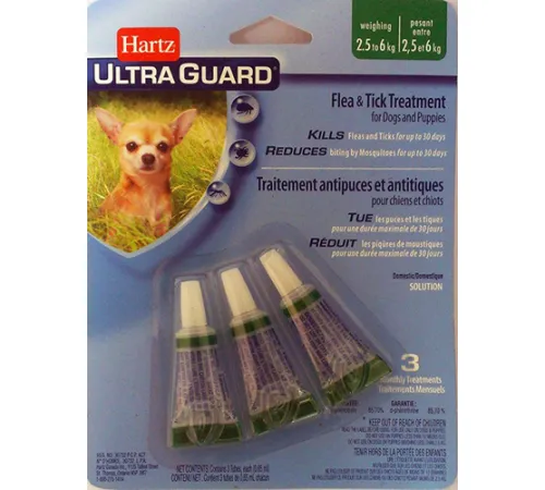 Капли противопаразитарные Ultra Guard Puppies 3 в 1, 1 пипетка