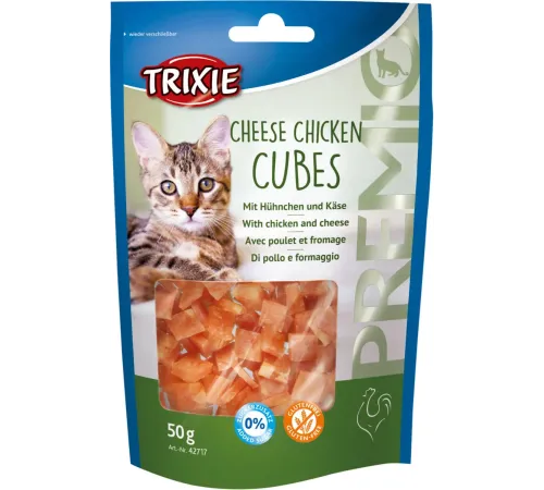 Trixie Premio Куриные кубики с сыром для кошек, 50 г