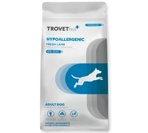 Trovet Plus Adult Dog Hypoallergenic (Ягненок), 10 кг