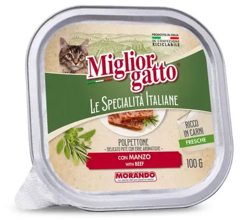 Miglior gatto Le Specialità Italiane Паштет с говядиной, 100 г