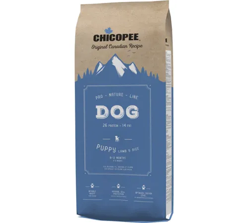 Chicopee Pro Nature Line Puppy (Ягненок и рис) 20 кг