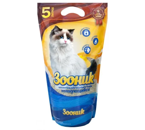 Зооник Наполнитель комкующийся, 5 л