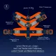 Joyser Шлейка Soft Harness, оранжевая, M