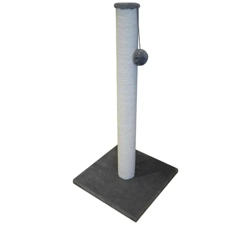 Cat House Когтеточка - столбик, 90 см, хлопок Серая