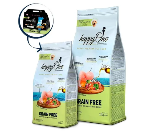 HappyOne Mediterraneum Puppy (Птица), 3 кг