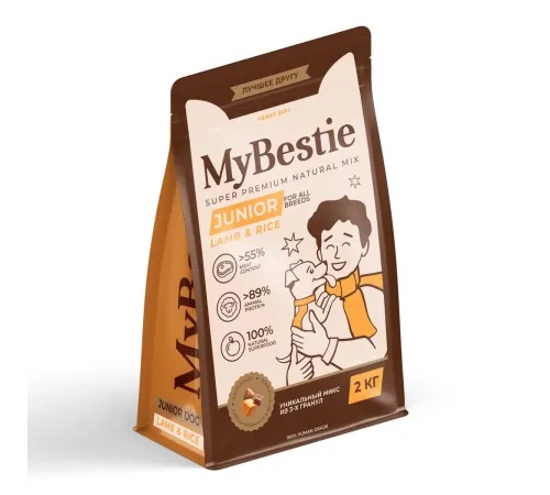 MyBestie Junior (Ягненок, рис), 800 г