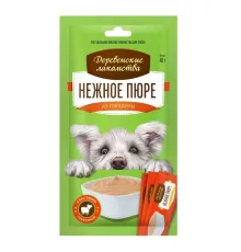 Деревенские лакомства для собак Нежное пюре из говядины, 4х10 г