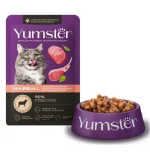 Yumster Hairball Cat (Ягненок с травами в соусе), 85 г