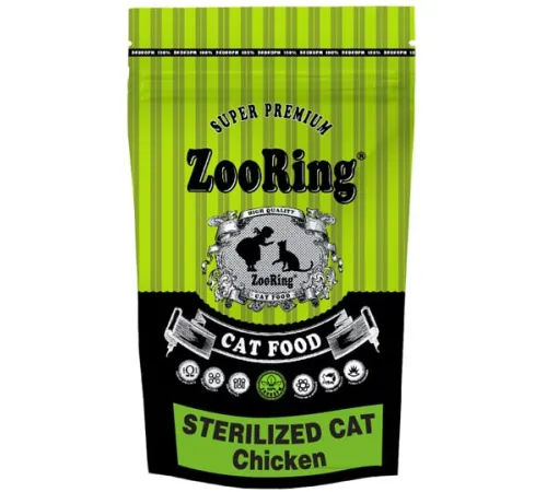ZooRing Sterilized Adult Cat (Цыпленок), 350 г