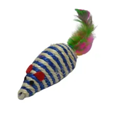 Ekia Игрушка для кошек Мышка (сизаль), 9,6х4,5х5 см