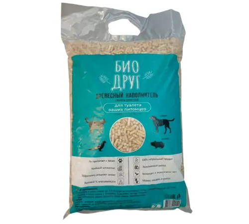 Деревяшка Наполнитель Био Друг, 2,5 кг