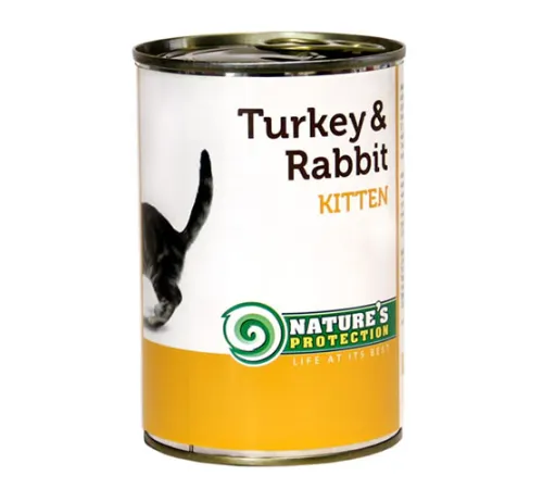 Nature's Protection Kitten Turkey & Rabbit (Индейка, кролик) 100 гр