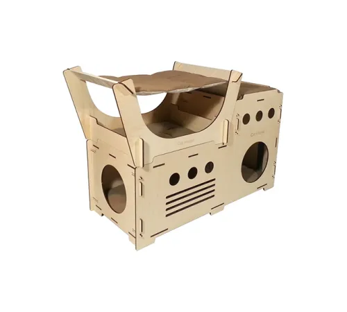 Cat House Домик фанерный Релакс, 27х44х38 см