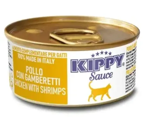 Kippy Sauce Cat Филе курицы с креветками в соусе, 70 г
