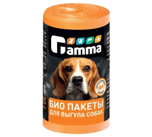 Gamma БИО пакеты для выгула собак, 1 рулон