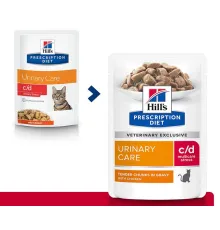 Hill's Prescription Diet c/d Multicare Urinary Stress Влажный корм для кошек (курица) 85 г